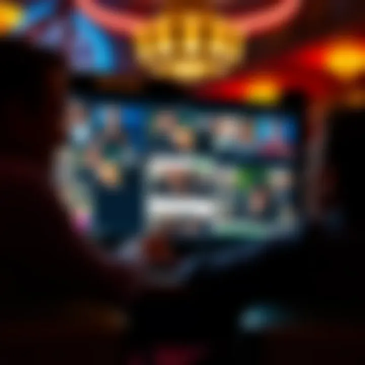 Social media interface showcasing vibrant discussions among high rollers