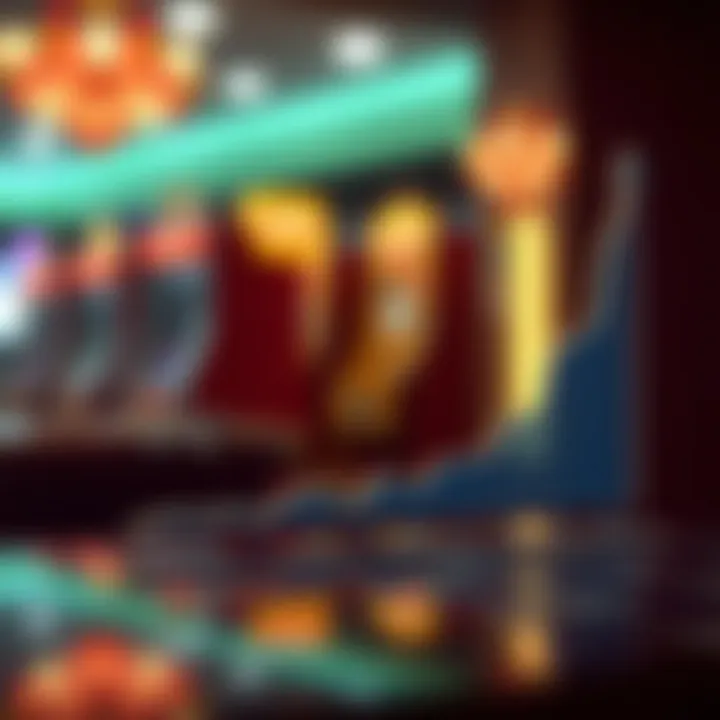 Graph showing lottery ticket sales trends