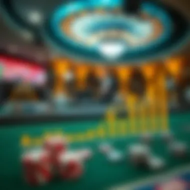 Graph illustrating the growth of online gambling market trends over recent years.