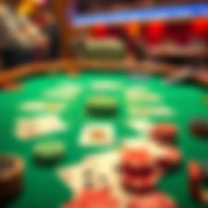 A strategic layout of Pai Gow gameplay demonstrating various betting options.