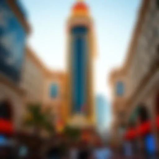 Stunning architectural design of the Palazzo Strip