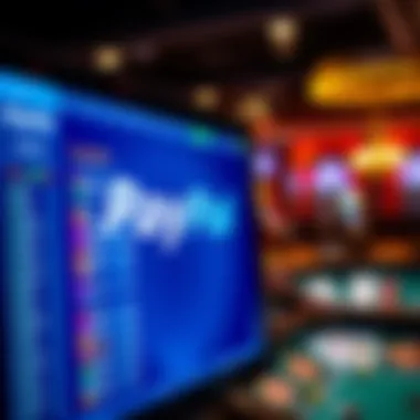 Curated list of top online casinos on a digital screen