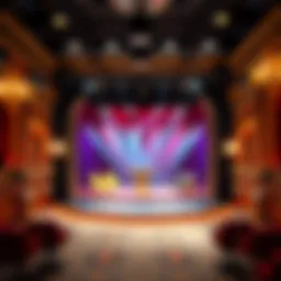 Stunning stage setup for Penn and Teller's show