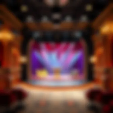 Stunning stage setup for Penn and Teller's show