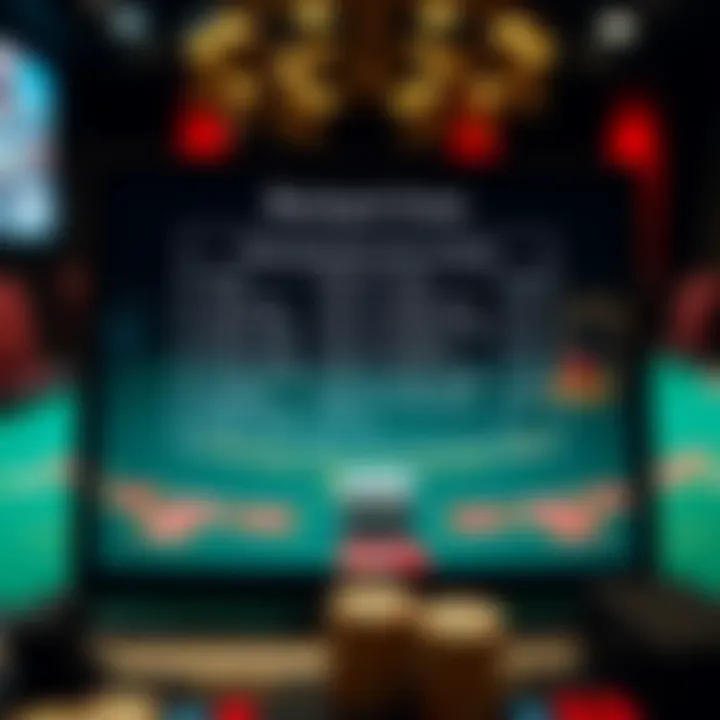 Understanding the Rules of Blackjack Online Illustration of blackjack rules displayed on a screen