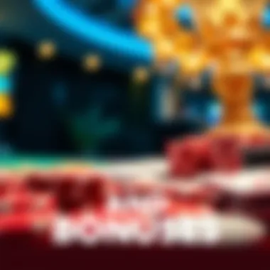 A promotional banner highlighting casino bonuses