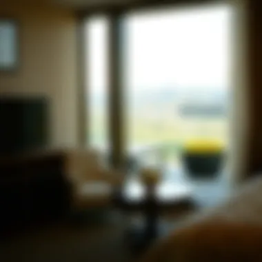 Cozy corner of a Rampart Casino room featuring a stunning view