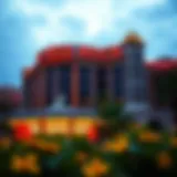 Red Rock Casino exterior view showcasing vibrant architecture