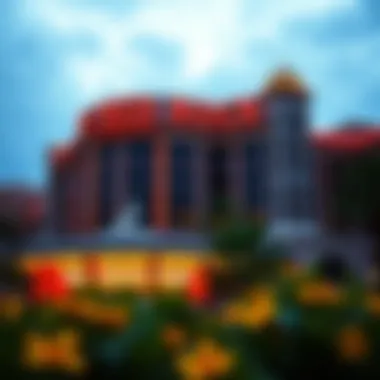 Red Rock Casino exterior view showcasing vibrant architecture