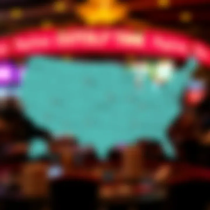 Map highlighting various regions with different Powerball cutoff times