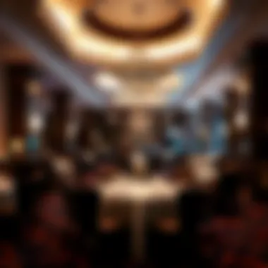 Upscale dining area within Resorts World Casino Yonkers featuring elegant decor