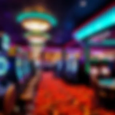 Vibrant gaming floor at Resorts World Casino Yonkers showcasing slot machines and table games