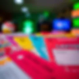 A colorful display of California Lottery tickets showcasing chances for winning.