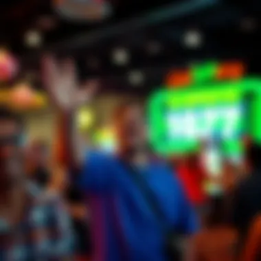 Lottery Community Excitement A visual depiction of the excitement surrounding lottery events and community gatherings.