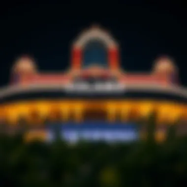 Stunning facade of Solaire Casino Manila showcasing its architectural beauty at night