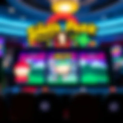 South Park casino game interface showcasing vibrant graphics