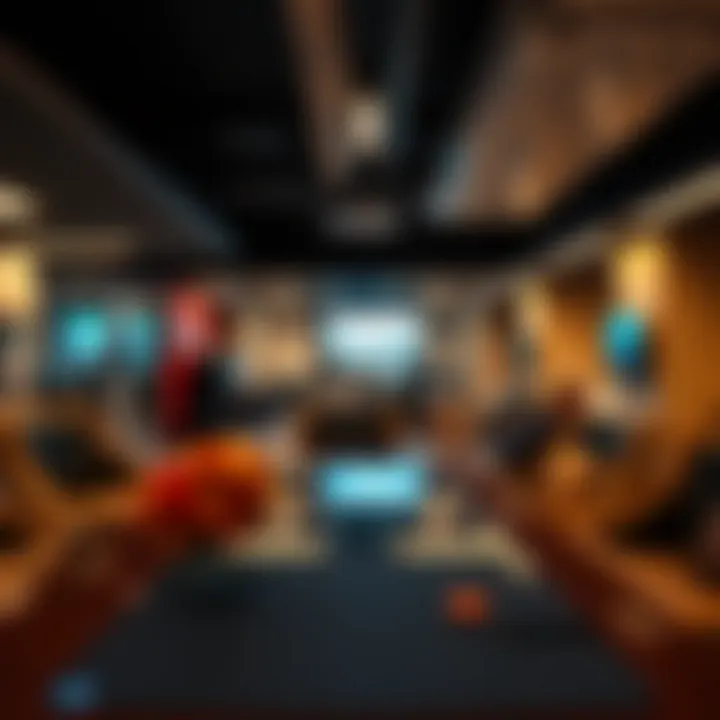 Interior office space reflecting a collaborative work environment