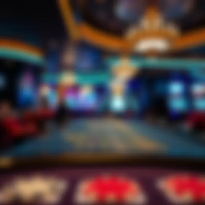 A close-up of a gaming table inside Stardust Casino