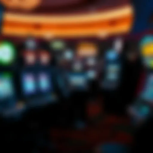 Strategic placement of various slot machines in a casino