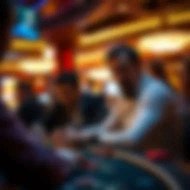 Social dynamics of high-stakes gambling environments