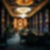 Luxurious interior design of The Club at the Wynn Las Vegas