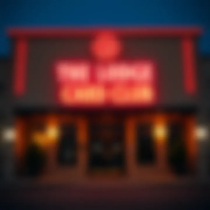 The Lodge Card Club Entrance Exterior view of The Lodge Card Club showcasing its welcoming entrance