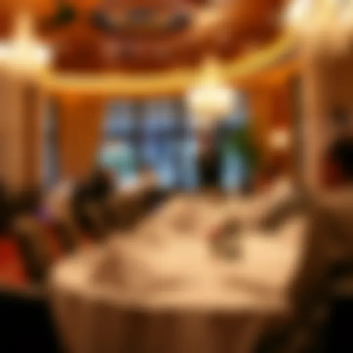 Fine dining experience within a premier resort