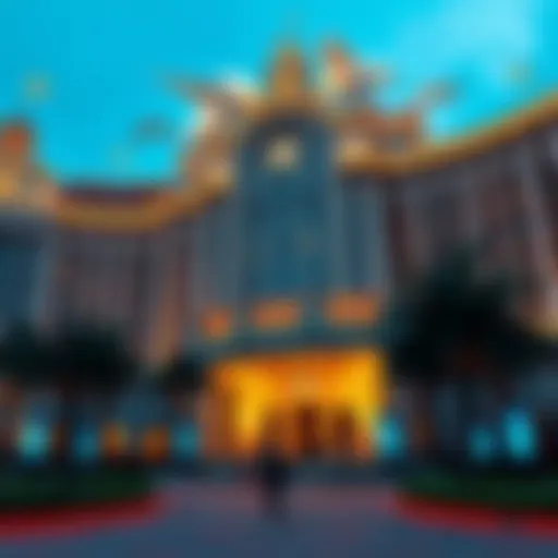 Luxurious casino resort exterior showcasing architectural beauty