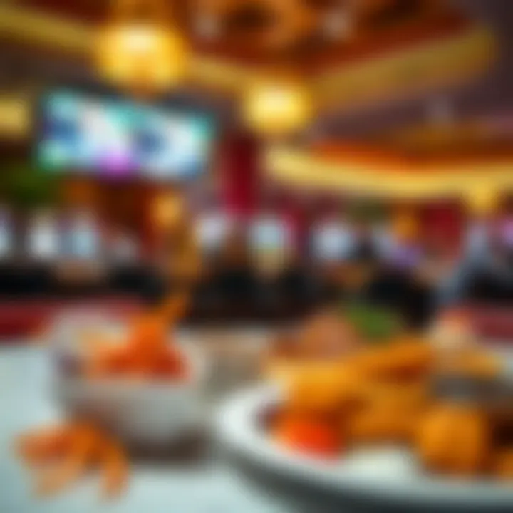 Diverse dining options available at Tropicana Casino & Resort, showcasing vibrant cuisine