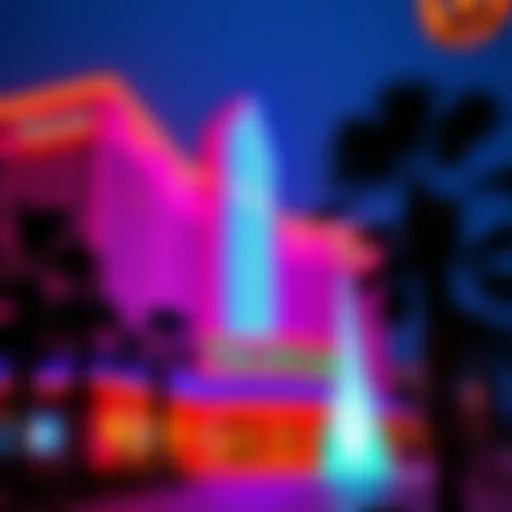 Tropicana Casino & Resort - A Neon Oasis Exterior view of Tropicana Casino & Resort showcasing its vibrant architecture and neon lights