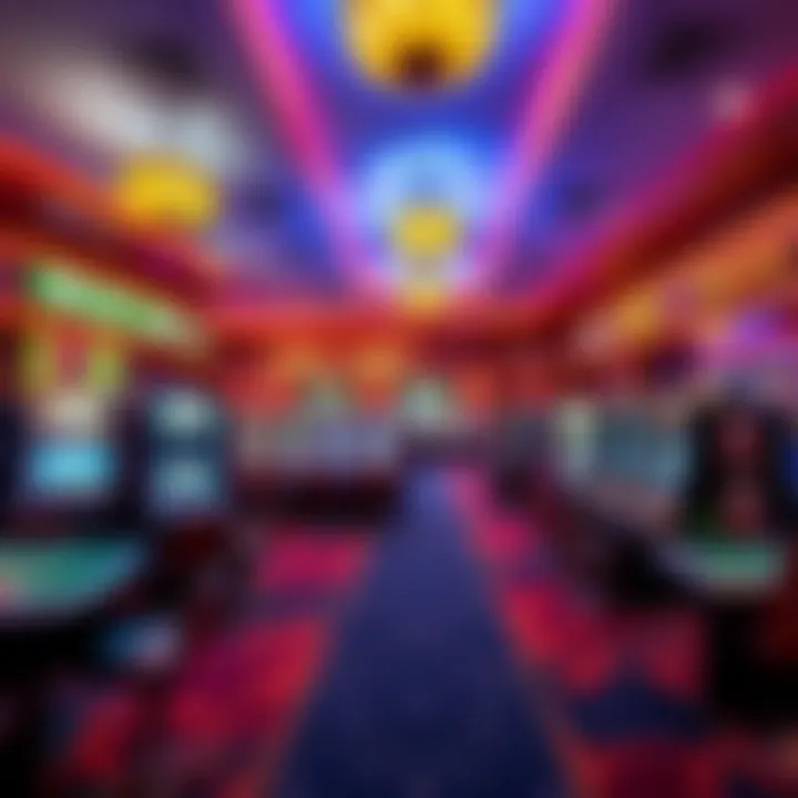 Exciting gaming floor within Tropicana Casino, featuring various table games and slot machines