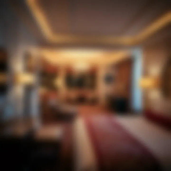 Luxurious hotel room at Tropicana Casino & Resort, highlighting elegant decor and comfort