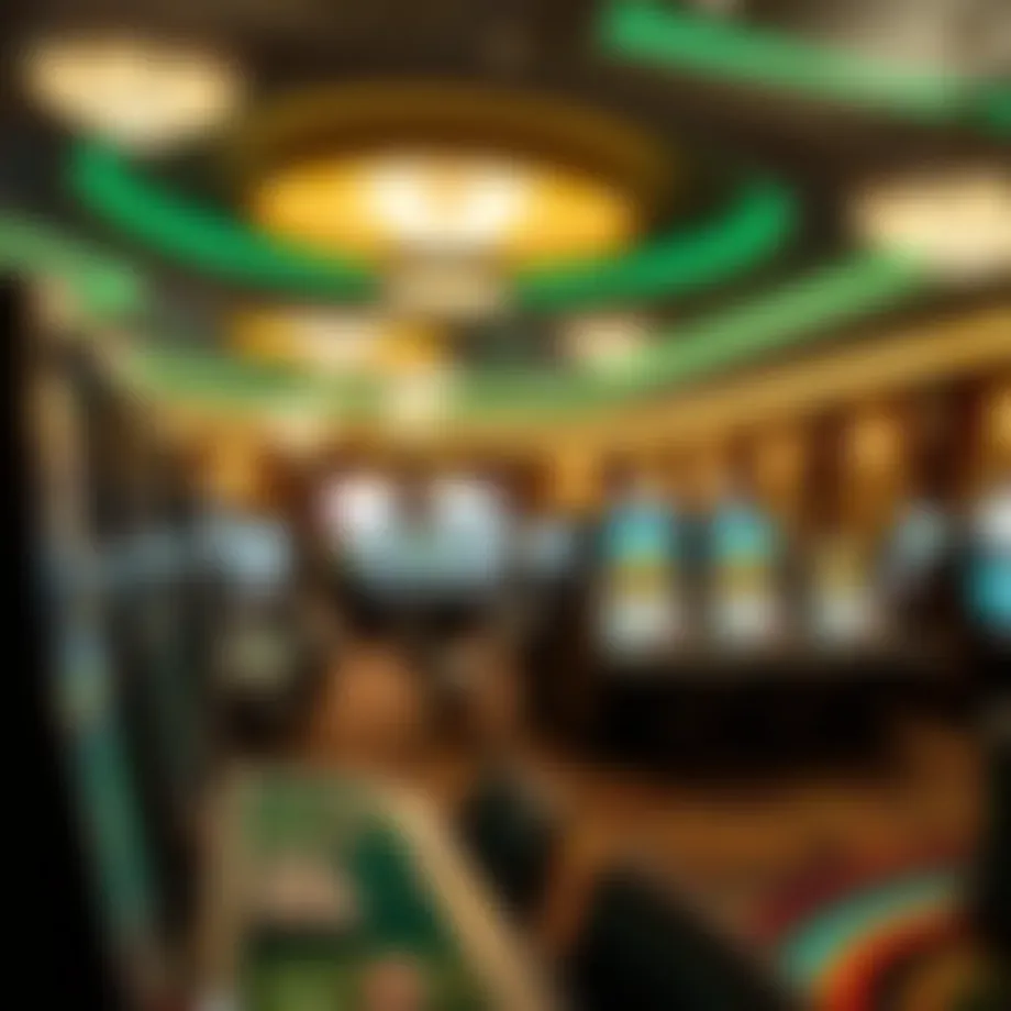 Luxurious gaming floor at Turtle Creek Casino