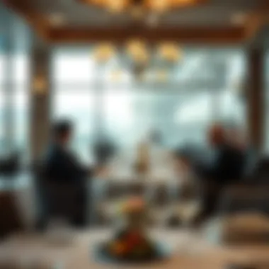 Elegant dining setup in Turtle Creek Resort