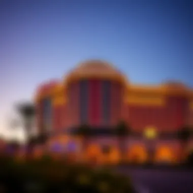Elegant view of Borgata exterior at twilight