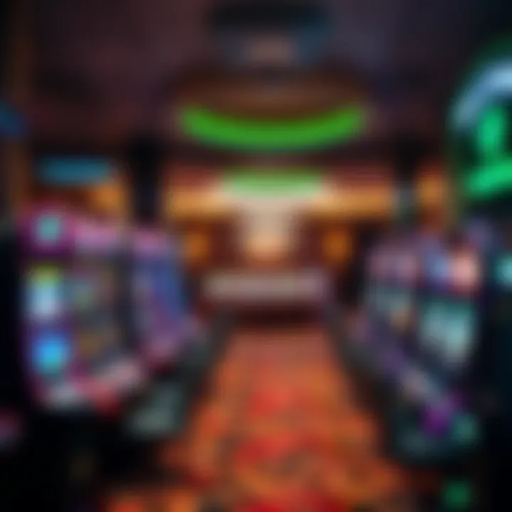 Interior gaming area showcasing diverse gaming options