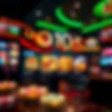 Vibrant online casino interface showcasing various promotions