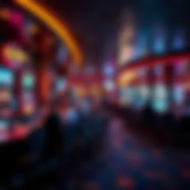 A bustling bar area in a Hard Rock Casino during peak hours