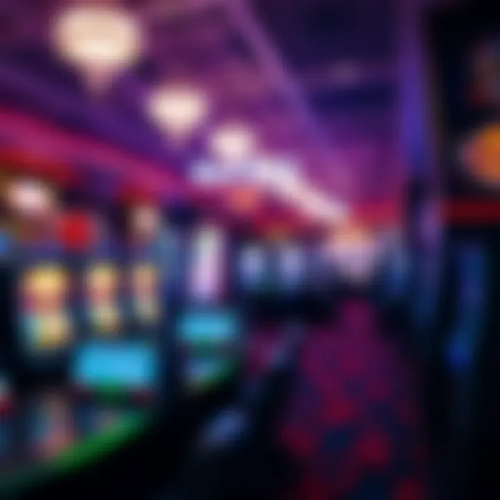 Inside view of a Hard Rock Casino showcasing vibrant gaming areas