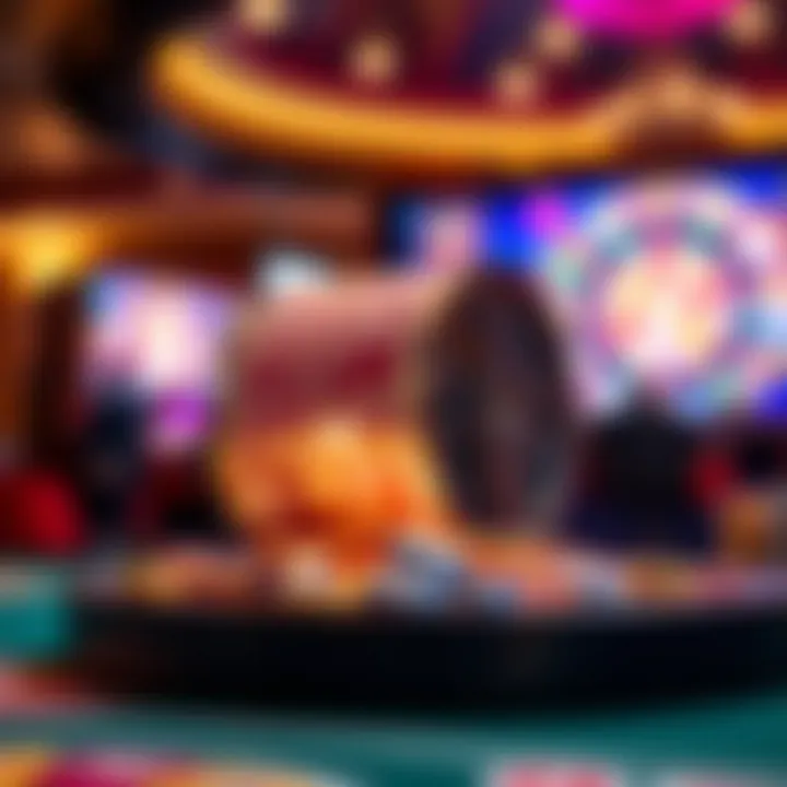 Conceptual representation of free spins in online gaming