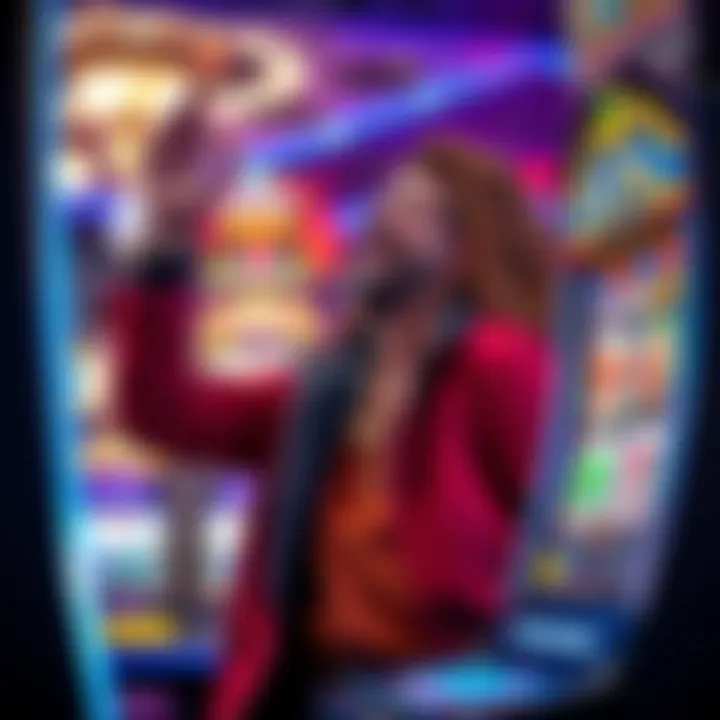 Player celebrating a win on the Cleo 2 slot machine