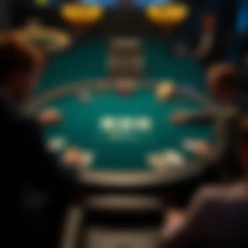 A strategic poker table layout emphasizing ultimate bets