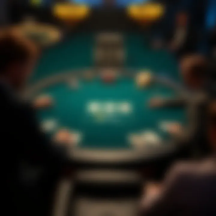 A strategic poker table layout emphasizing ultimate bets