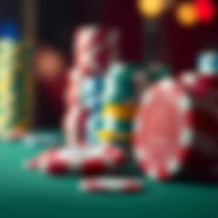 Strategic betting using casino chips based on their colors