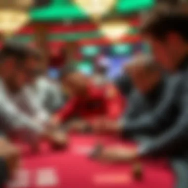 Players analyzing their strategies in a competitive environment