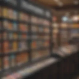 Retail store showcasing lottery ticket display