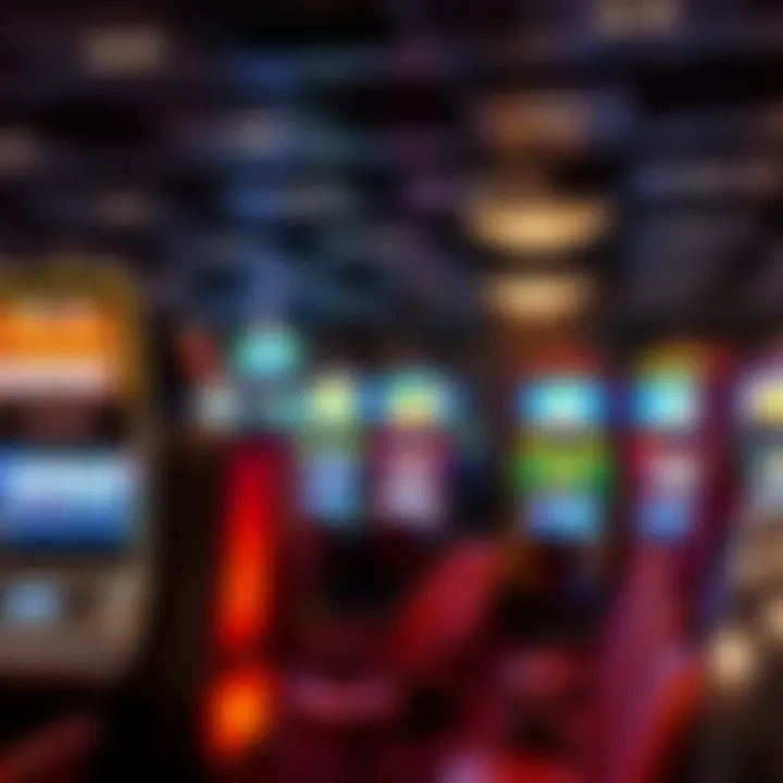 Casino floor with a variety of slot machines