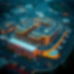 Aerial view of Winstar Casino highlighting its expansive layout