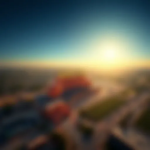 Aerial view of Winstar Casino showcasing its vast expanse