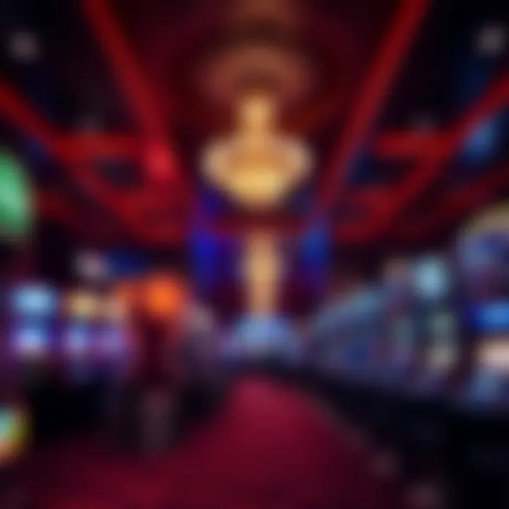 Interior shot of the luxurious gaming floor at Winstar Casino